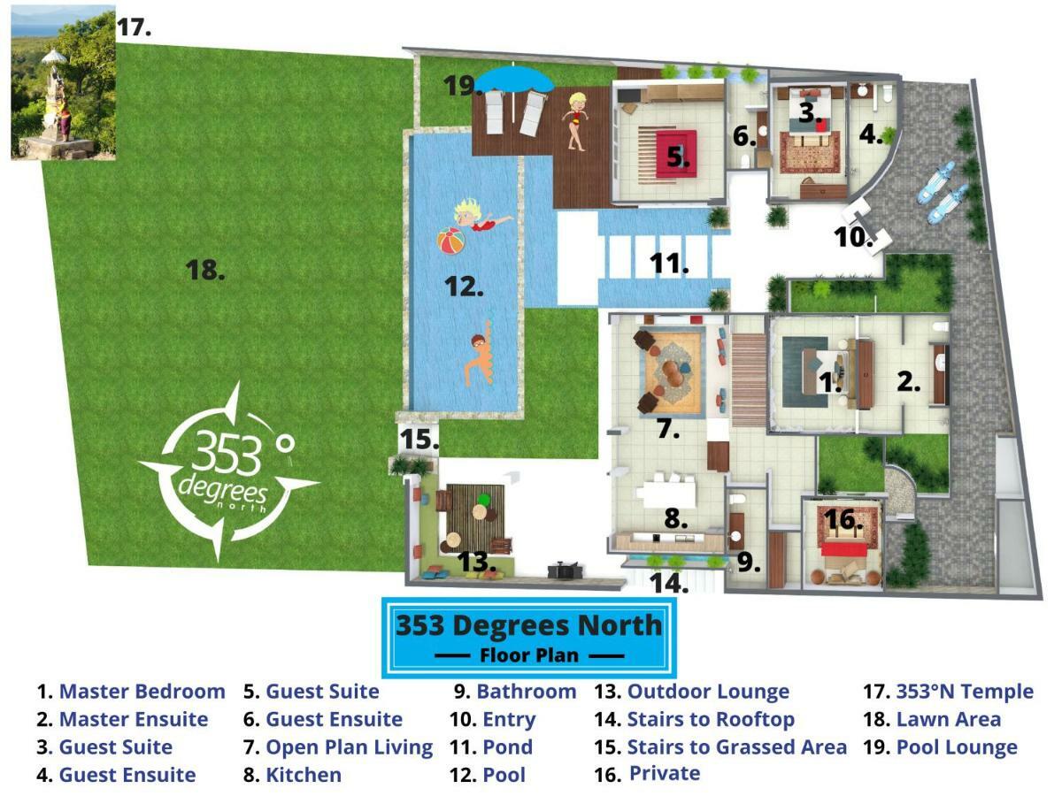 353 Degrees North Villa Lembongan Exteriör bild